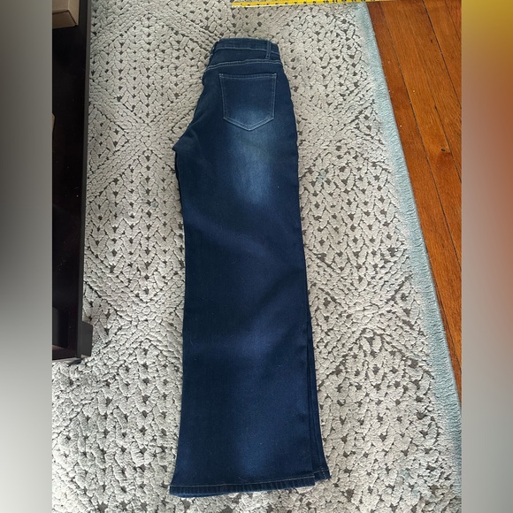 Women's Dark Blue Flare Jeans - Picture 4 of 6